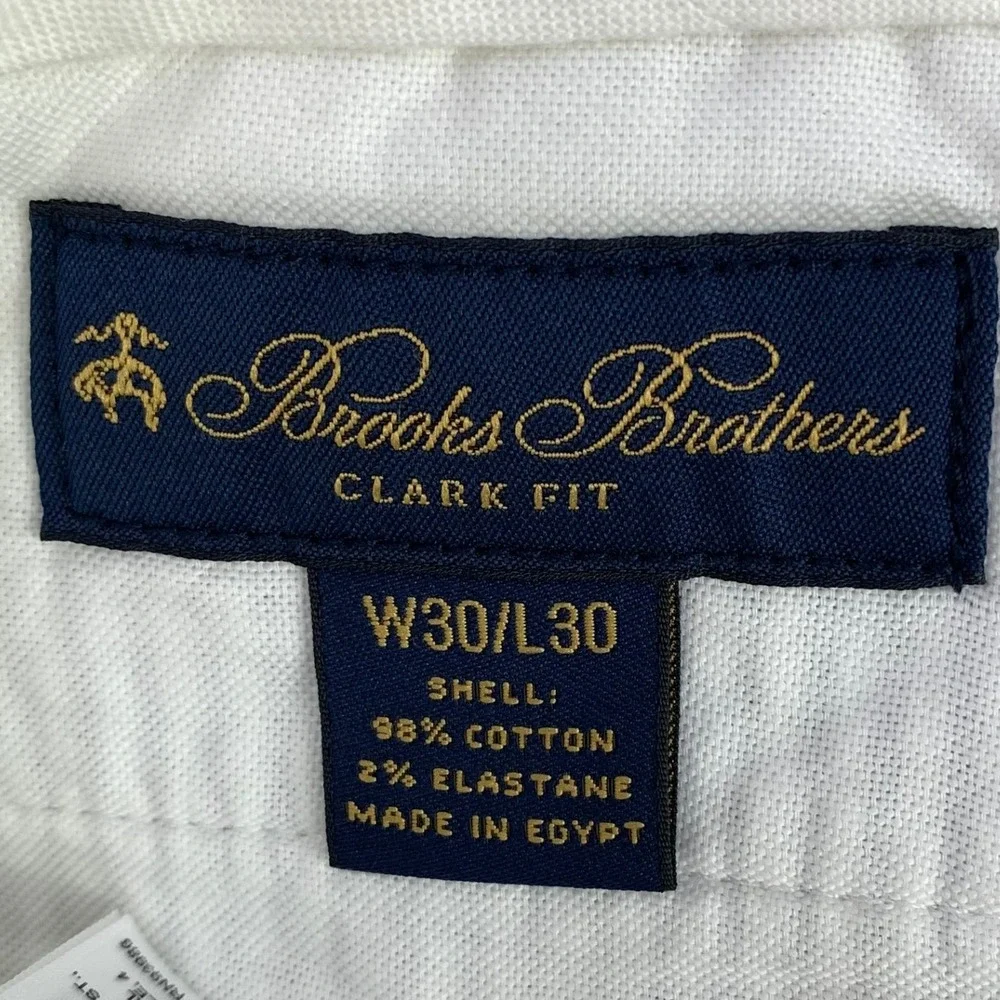 Brooks Brothers Seersucker Trousers Mens 30x30 Blue White Striped Cotton Preppy